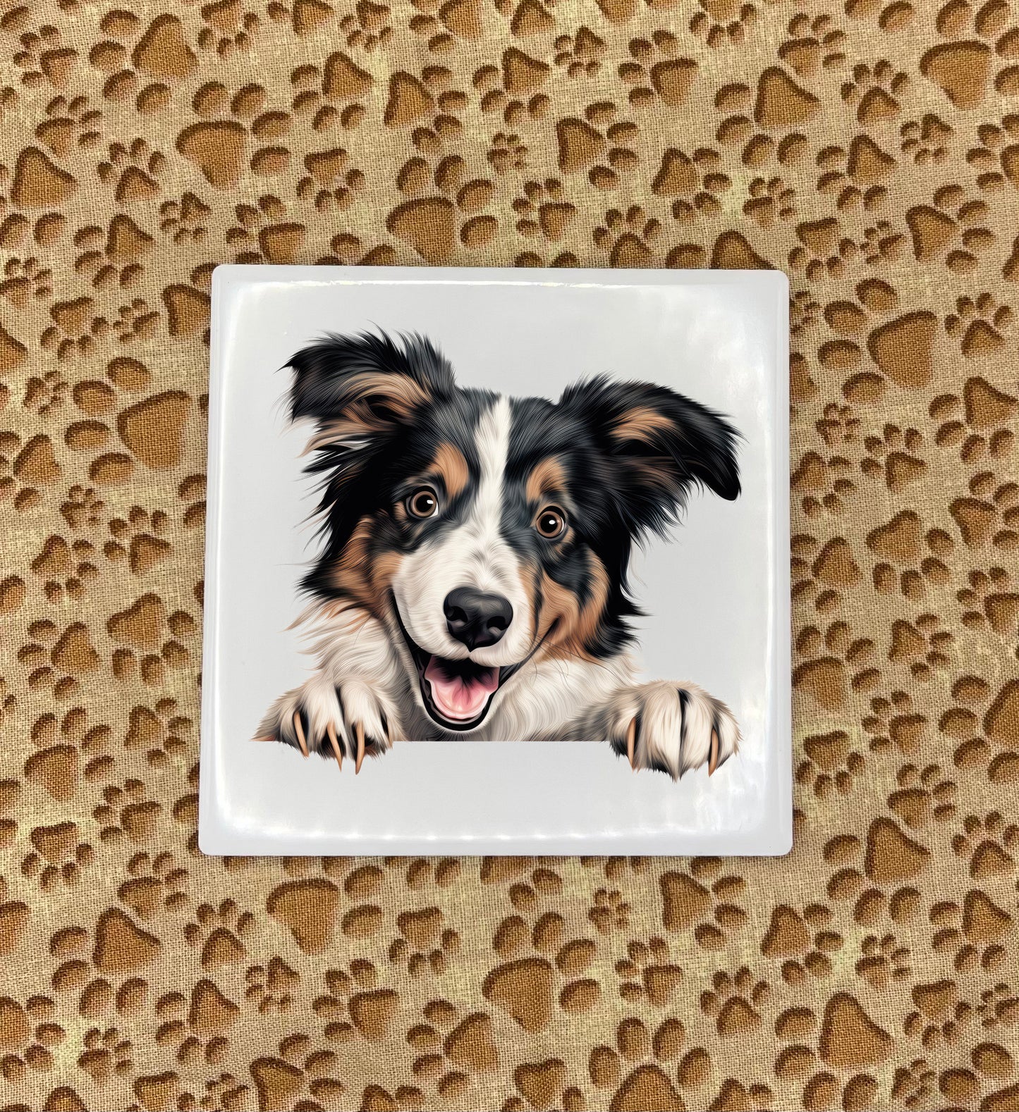 Printed Dog Car Coasters - Medium / Large Breed