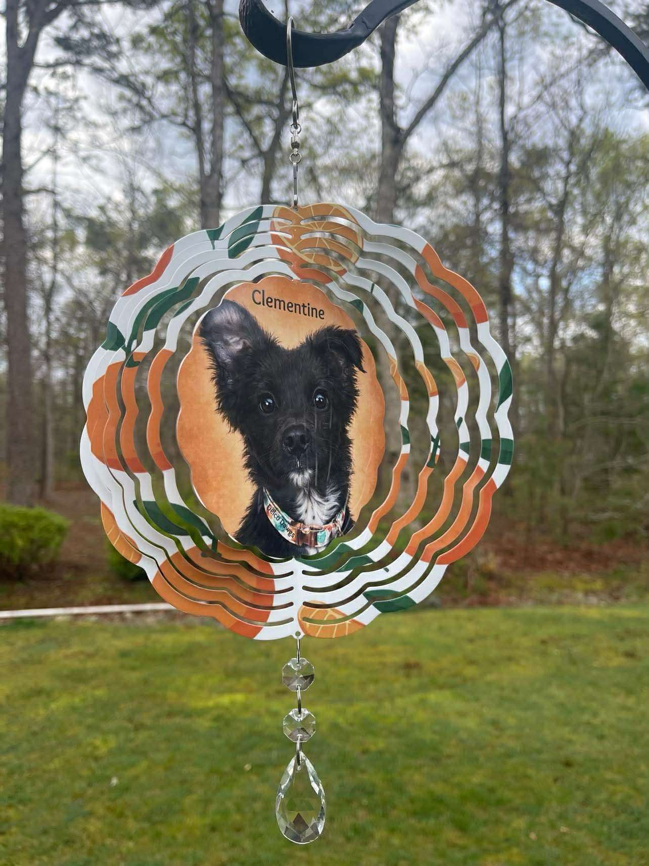 Delco Dawgs Clementine Fundraiser - Printed Wind Spinner