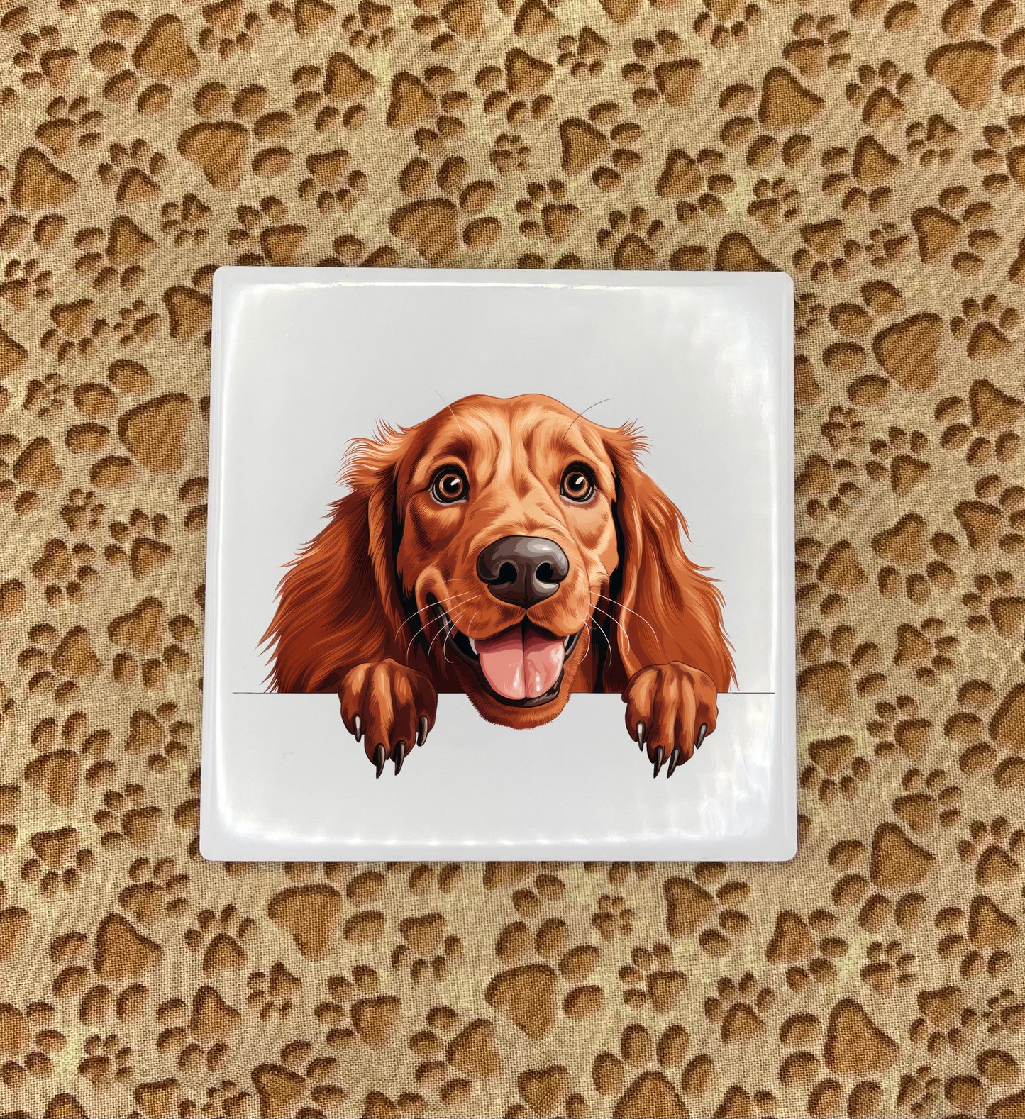 Printed Dog Car Coasters - Medium / Large Breed