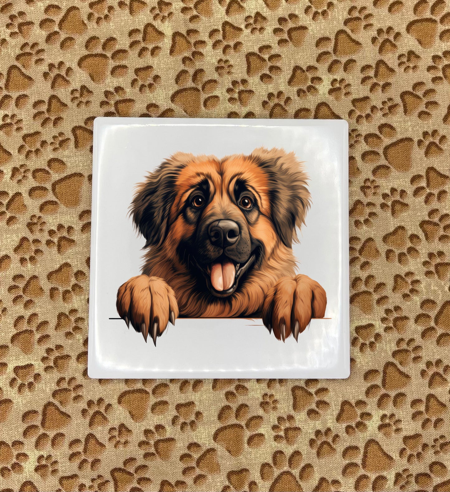 Printed Dog Car Coasters - Medium / Large Breed